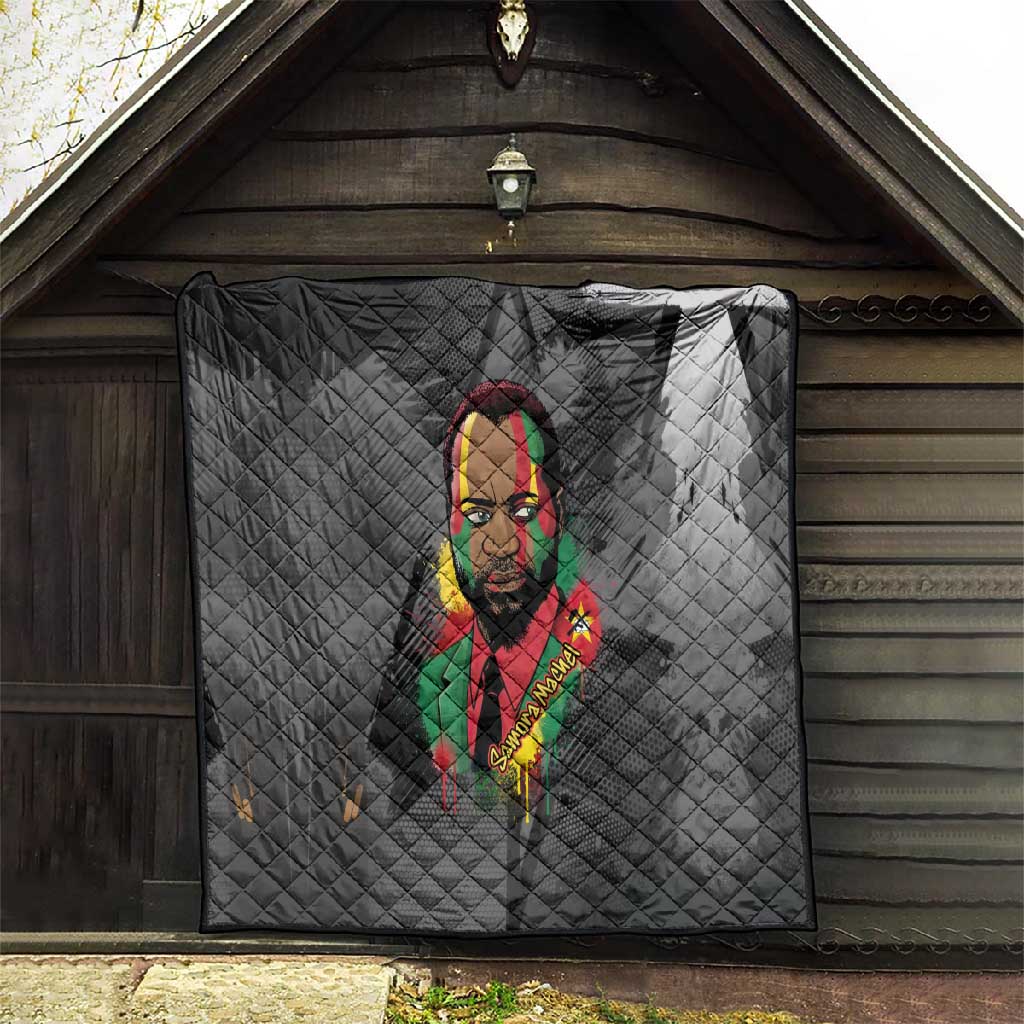 Samora Machel Quilt Mozambique Liberation Graffiti Style Viva FRELIMO African Revolutionary - Wonder Print Shop