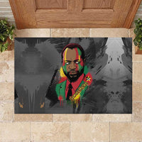 Samora Machel Rubber Doormat Mozambique Liberation Graffiti Style Viva FRELIMO African Revolutionary - Wonder Print Shop