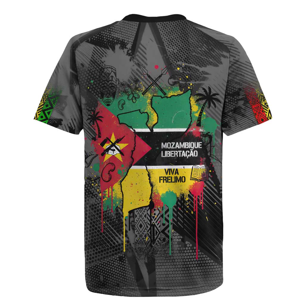 Samora Machel Rugby Jersey Mozambique Liberation Graffiti Style Viva FRELIMO African Revolutionary - Wonder Print Shop