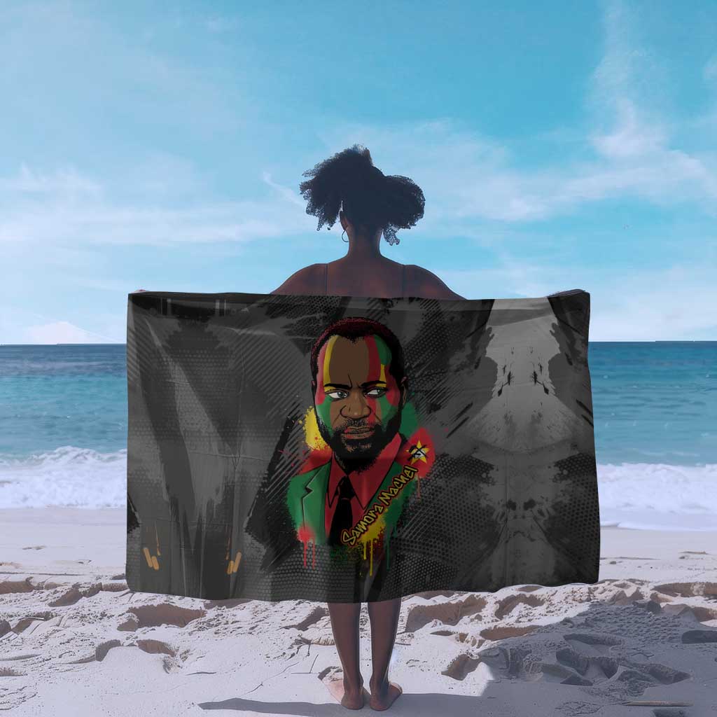 Samora Machel Sarong Mozambique Liberation Graffiti Style Viva FRELIMO African Revolutionary - Wonder Print Shop