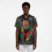 Samora Machel Scrub Top Mozambique Liberation Graffiti Style Viva FRELIMO African Revolutionary - Wonder Print Shop