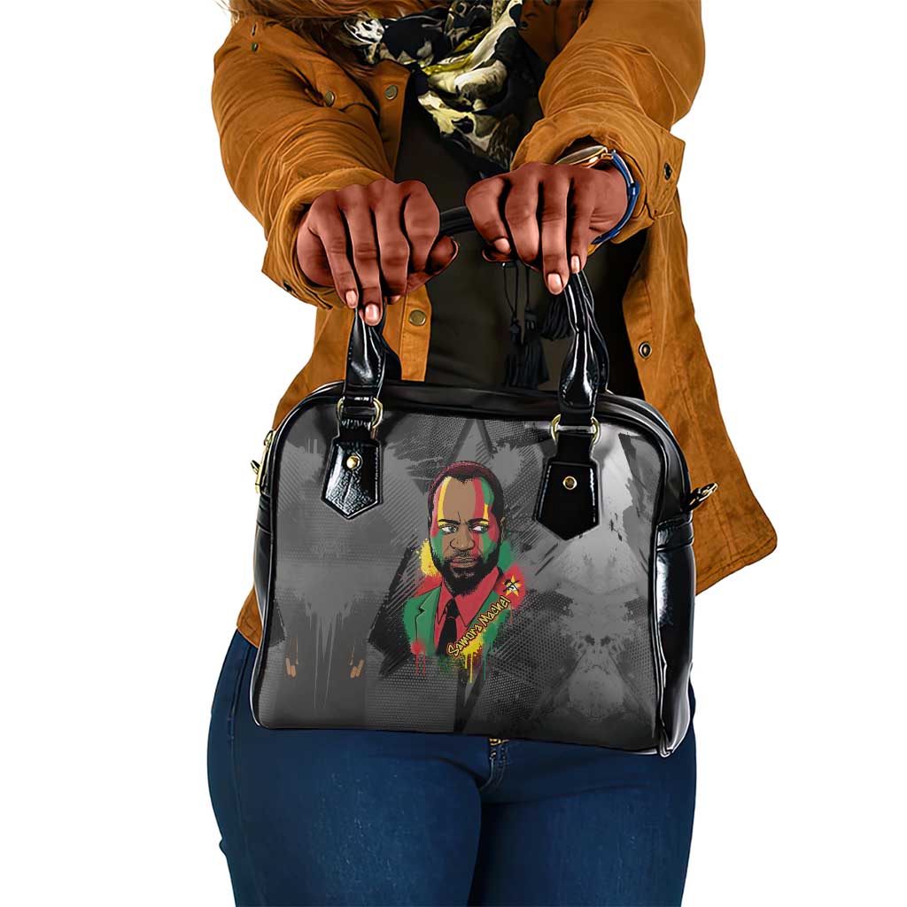 Samora Machel Shoulder Handbag Mozambique Liberation Graffiti Style Viva FRELIMO African Revolutionary - Wonder Print Shop