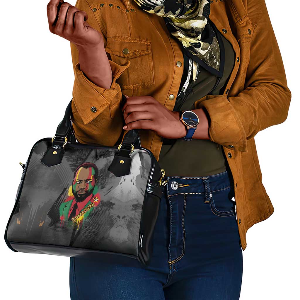 Samora Machel Shoulder Handbag Mozambique Liberation Graffiti Style Viva FRELIMO African Revolutionary - Wonder Print Shop