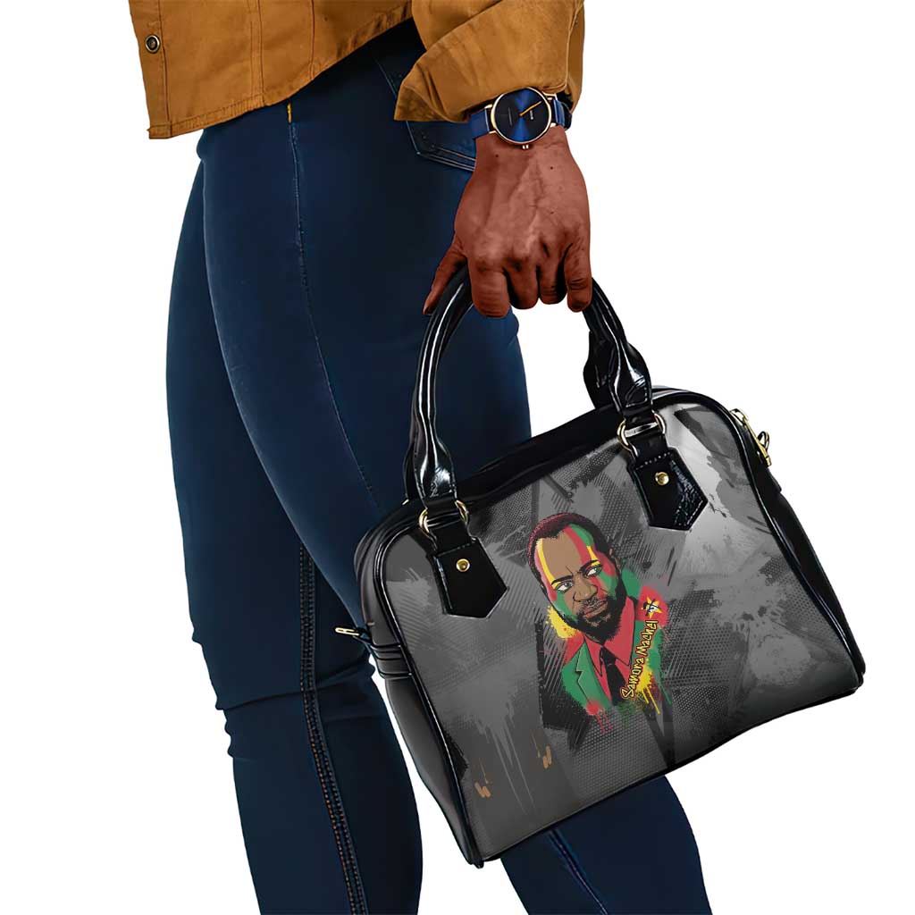 Samora Machel Shoulder Handbag Mozambique Liberation Graffiti Style Viva FRELIMO African Revolutionary - Wonder Print Shop