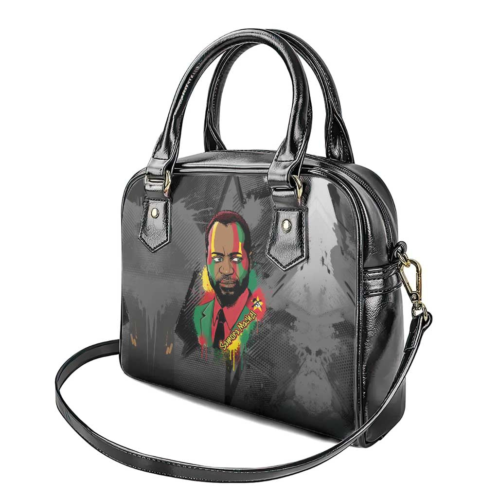 Samora Machel Shoulder Handbag Mozambique Liberation Graffiti Style Viva FRELIMO African Revolutionary - Wonder Print Shop