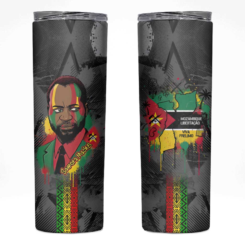 Samora Machel Skinny Tumbler Mozambique Liberation Graffiti Style Viva FRELIMO African Revolutionary - Wonder Print Shop
