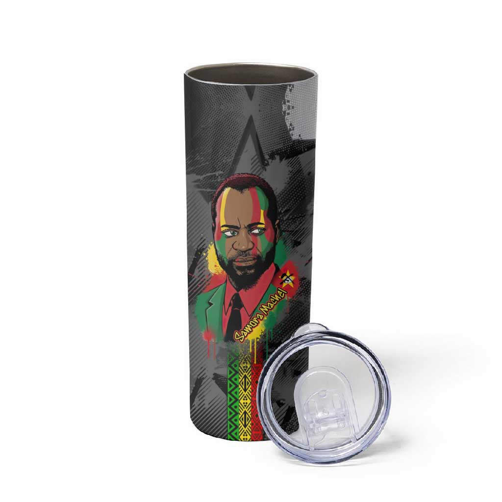 Samora Machel Skinny Tumbler Mozambique Liberation Graffiti Style Viva FRELIMO African Revolutionary - Wonder Print Shop