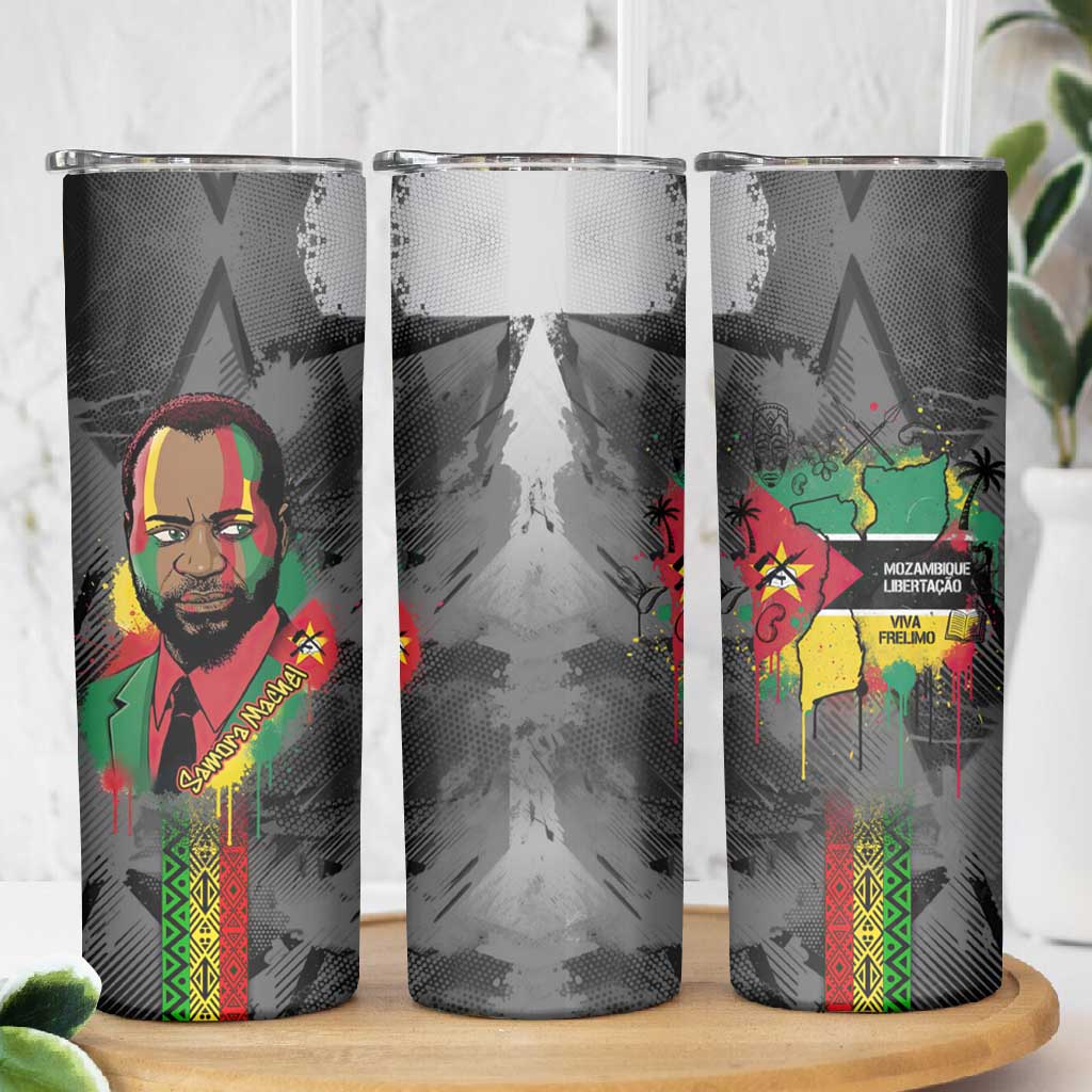 Samora Machel Skinny Tumbler Mozambique Liberation Graffiti Style Viva FRELIMO African Revolutionary - Wonder Print Shop
