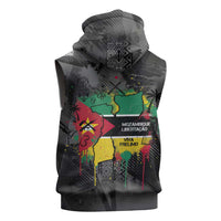 Samora Machel Sleeveless Hoodie Mozambique Liberation Graffiti Style Viva FRELIMO African Revolutionary - Wonder Print Shop