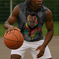Samora Machel Sleeveless Hoodie Mozambique Liberation Graffiti Style Viva FRELIMO African Revolutionary - Wonder Print Shop