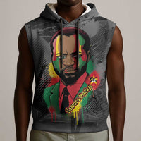 Samora Machel Sleeveless Hoodie Mozambique Liberation Graffiti Style Viva FRELIMO African Revolutionary - Wonder Print Shop
