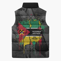 Samora Machel Sleeveless Puffer Jacket Mozambique Liberation Graffiti Style Viva FRELIMO African Revolutionary - Wonder Print Shop