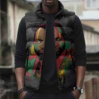 Samora Machel Sleeveless Puffer Jacket Mozambique Liberation Graffiti Style Viva FRELIMO African Revolutionary - Wonder Print Shop