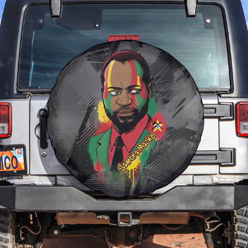 Samora Machel Spare Tire Cover Mozambique Liberation Graffiti Style Viva FRELIMO African Revolutionary - Wonder Print Shop