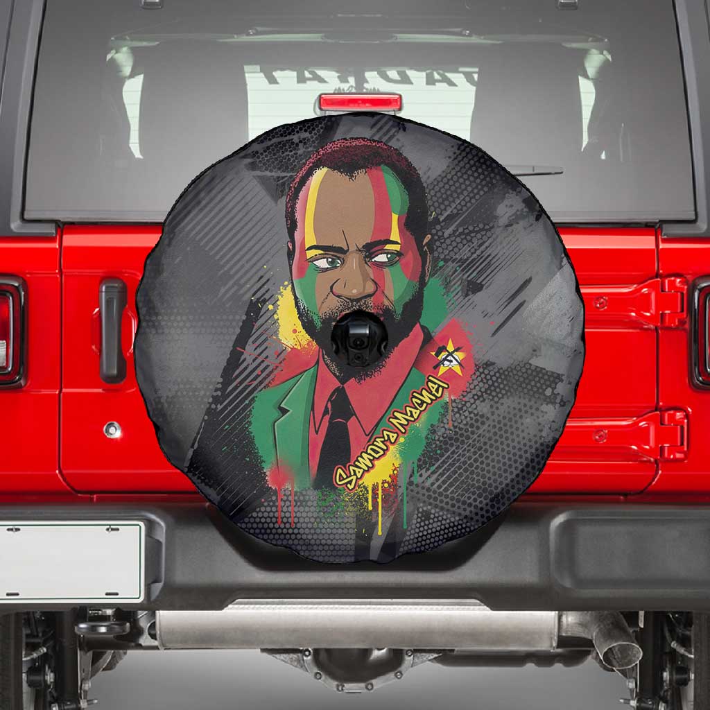 Samora Machel Spare Tire Cover Mozambique Liberation Graffiti Style Viva FRELIMO African Revolutionary - Wonder Print Shop