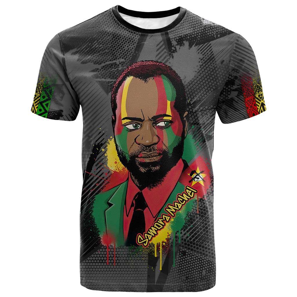 Samora Machel T shirt Mozambique Liberation Graffiti Style Viva FRELIMO African Revolutionary - Wonder Print Shop