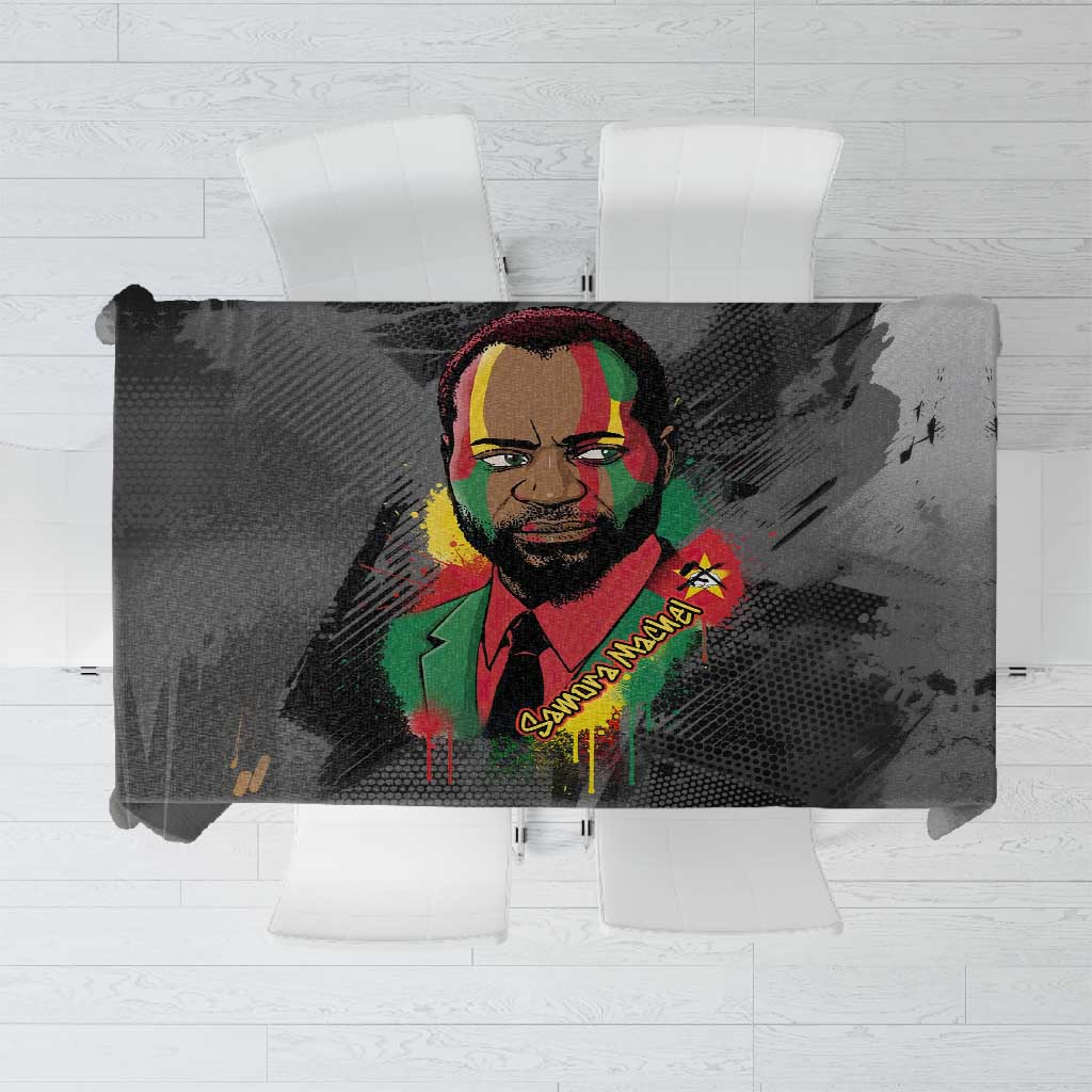 Samora Machel Tablecloth Mozambique Liberation Graffiti Style Viva FRELIMO African Revolutionary - Wonder Print Shop