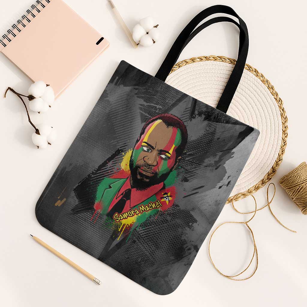 Samora Machel Tote Bag Mozambique Liberation Graffiti Style Viva FRELIMO African Revolutionary - Wonder Print Shop