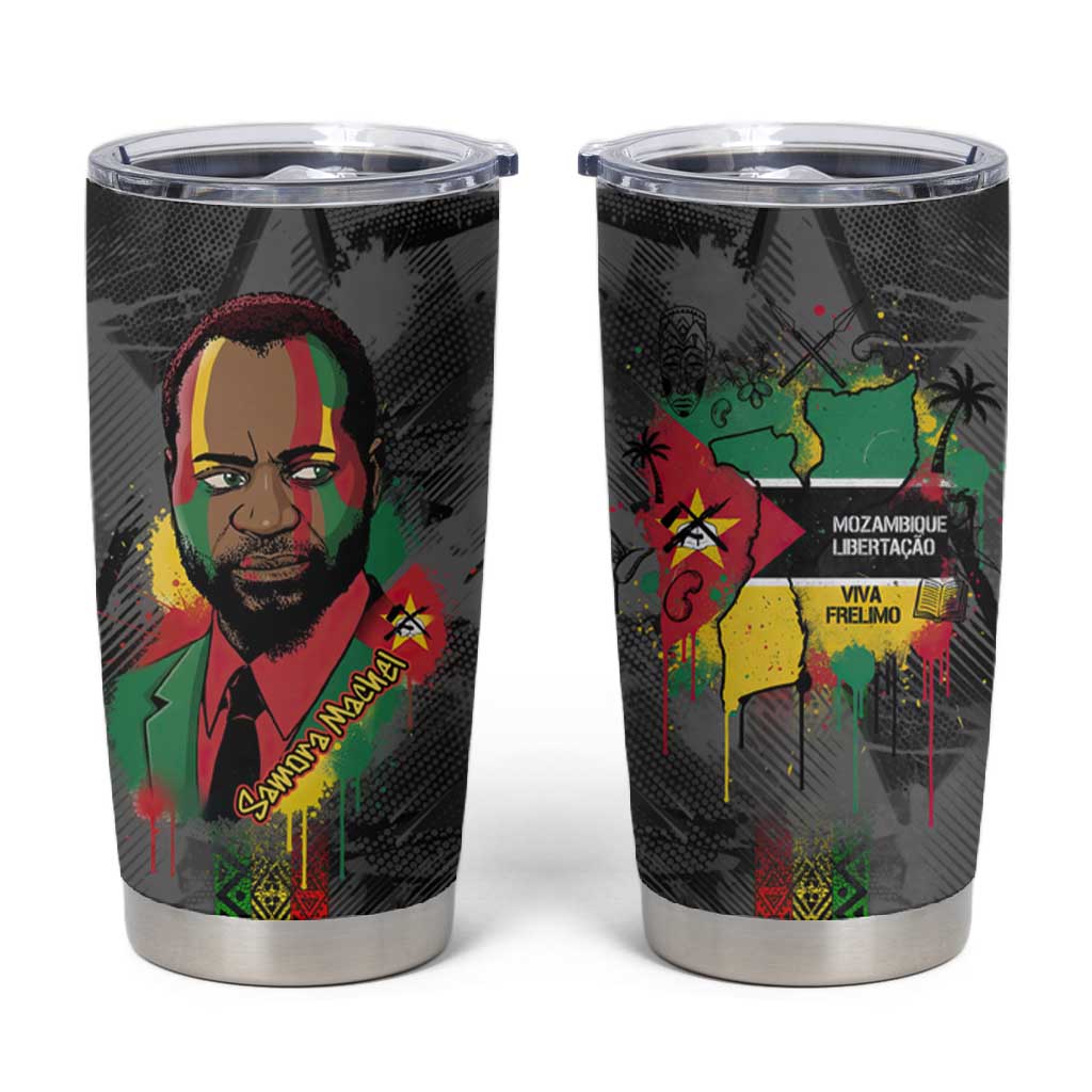 Samora Machel Tumbler Cup Mozambique Liberation Graffiti Style Viva FRELIMO African Revolutionary - Wonder Print Shop