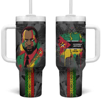 Samora Machel Tumbler With Handle Mozambique Liberation Graffiti Style Viva FRELIMO African Revolutionary - Wonder Print Shop