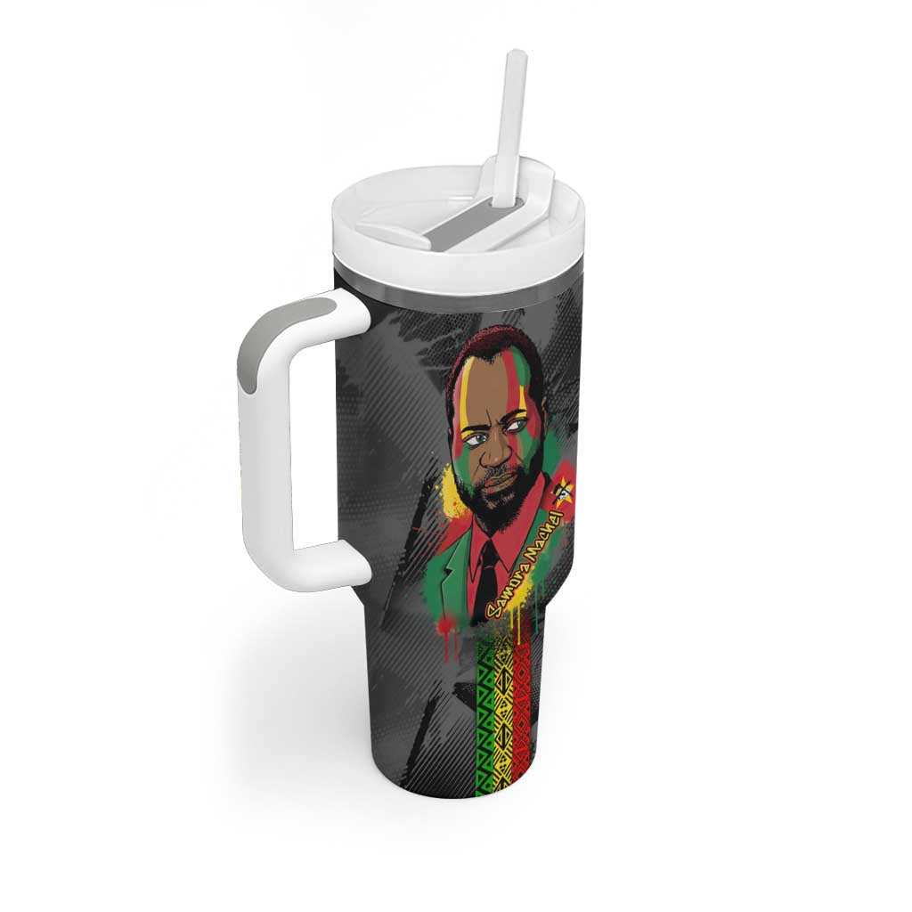 Samora Machel Tumbler With Handle Mozambique Liberation Graffiti Style Viva FRELIMO African Revolutionary - Wonder Print Shop