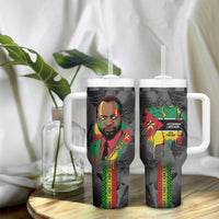 Samora Machel Tumbler With Handle Mozambique Liberation Graffiti Style Viva FRELIMO African Revolutionary - Wonder Print Shop