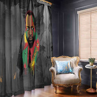 Samora Machel Window Curtain Mozambique Liberation Graffiti Style Viva FRELIMO African Revolutionary - Wonder Print Shop