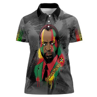 Samora Machel Women Polo Shirt Mozambique Liberation Graffiti Style Viva FRELIMO African Revolutionary - Wonder Print Shop