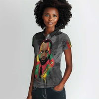 Samora Machel Women Polo Shirt Mozambique Liberation Graffiti Style Viva FRELIMO African Revolutionary - Wonder Print Shop