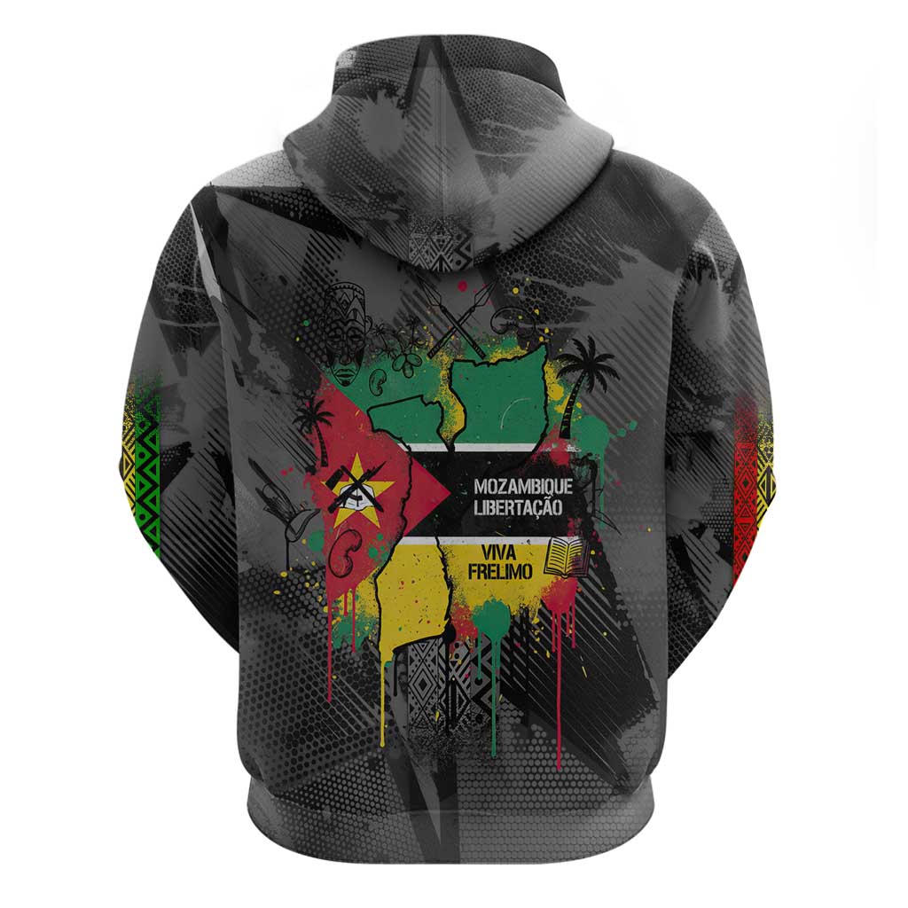 Samora Machel Zip Hoodie Mozambique Liberation Graffiti Style Viva FRELIMO African Revolutionary - Wonder Print Shop