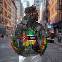Samora Machel Zip Hoodie Mozambique Liberation Graffiti Style Viva FRELIMO African Revolutionary - Wonder Print Shop
