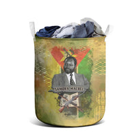 Samora Machel Laundry Basket Mozambique Flag Unity and Victory Quote Liberation Struggle - African Freedom Tribute - Wonder Print Shop