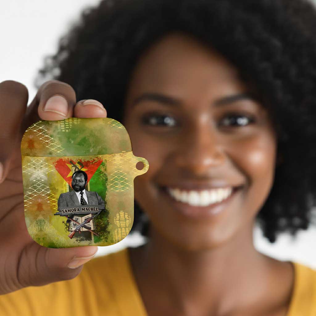 Samora Machel AirPods Case Mozambique Flag Unity and Victory Quote Liberation Struggle - African Freedom Tribute - Wonder Print Shop