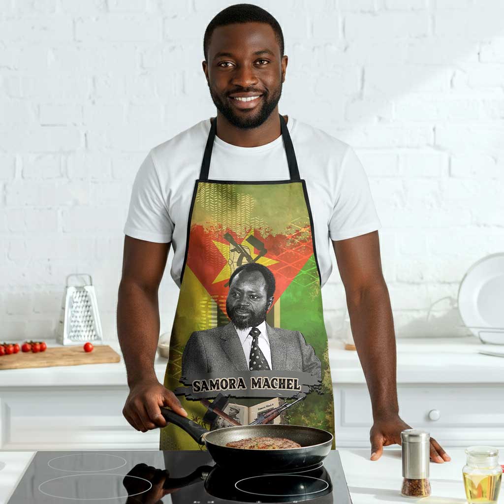 Samora Machel Apron Mozambique Flag Unity and Victory Quote Liberation Struggle - African Freedom Tribute - Wonder Print Shop