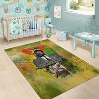 Samora Machel Area Rug Mozambique Flag Unity and Victory Quote Liberation Struggle - African Freedom Tribute - Wonder Print Shop