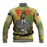 Samora Machel Baseball Jacket Mozambique Flag Unity and Victory Quote Liberation Struggle - African Freedom Tribute - Wonder Print Shop