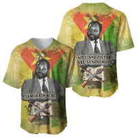 Samora Machel Baseball Jersey Mozambique Flag Unity and Victory Quote Liberation Struggle - African Freedom Tribute - Wonder Print Shop