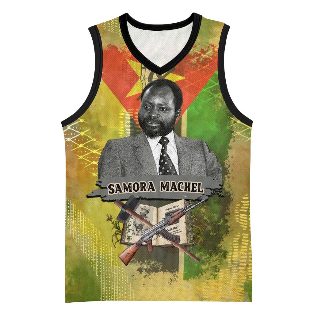 Samora Machel Basketball Jersey Mozambique Flag Unity and Victory Quote Liberation Struggle - African Freedom Tribute - Wonder Print Shop