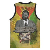 Samora Machel Basketball Jersey Mozambique Flag Unity and Victory Quote Liberation Struggle - African Freedom Tribute - Wonder Print Shop