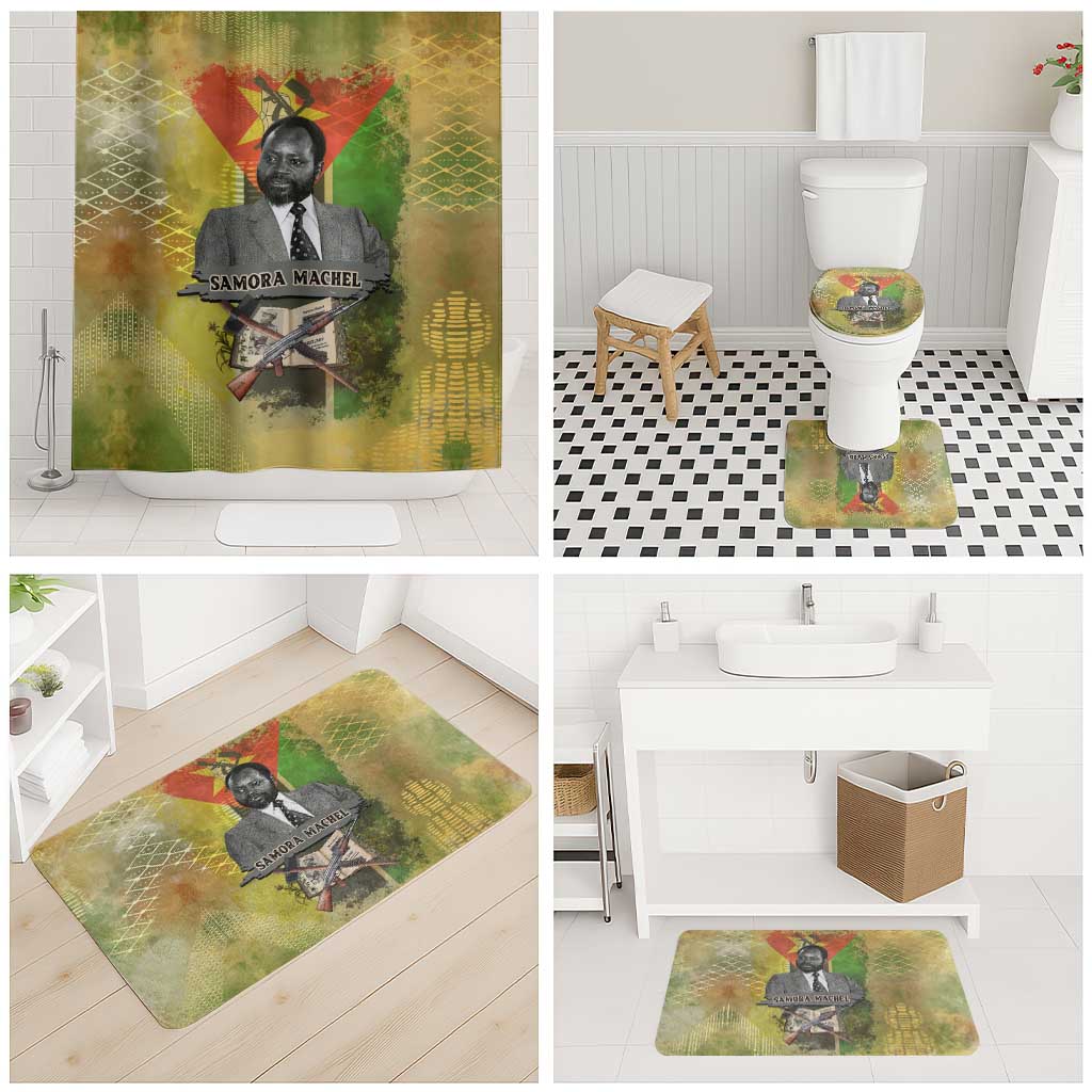 Samora Machel Bathroom Set Mozambique Flag Unity and Victory Quote Liberation Struggle - African Freedom Tribute - Wonder Print Shop