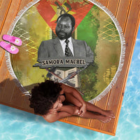 Samora Machel Beach Blanket Mozambique Flag Unity and Victory Quote Liberation Struggle - African Freedom Tribute - Wonder Print Shop