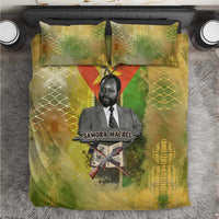 Samora Machel Bedding Set Mozambique Flag Unity and Victory Quote Liberation Struggle - African Freedom Tribute - Wonder Print Shop
