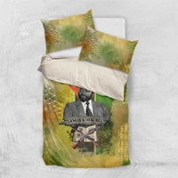 Samora Machel Bedding Set Mozambique Flag Unity and Victory Quote Liberation Struggle - African Freedom Tribute - Wonder Print Shop