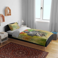 Samora Machel Bedding Set Mozambique Flag Unity and Victory Quote Liberation Struggle - African Freedom Tribute - Wonder Print Shop