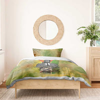 Samora Machel Bedding Set Mozambique Flag Unity and Victory Quote Liberation Struggle - African Freedom Tribute - Wonder Print Shop