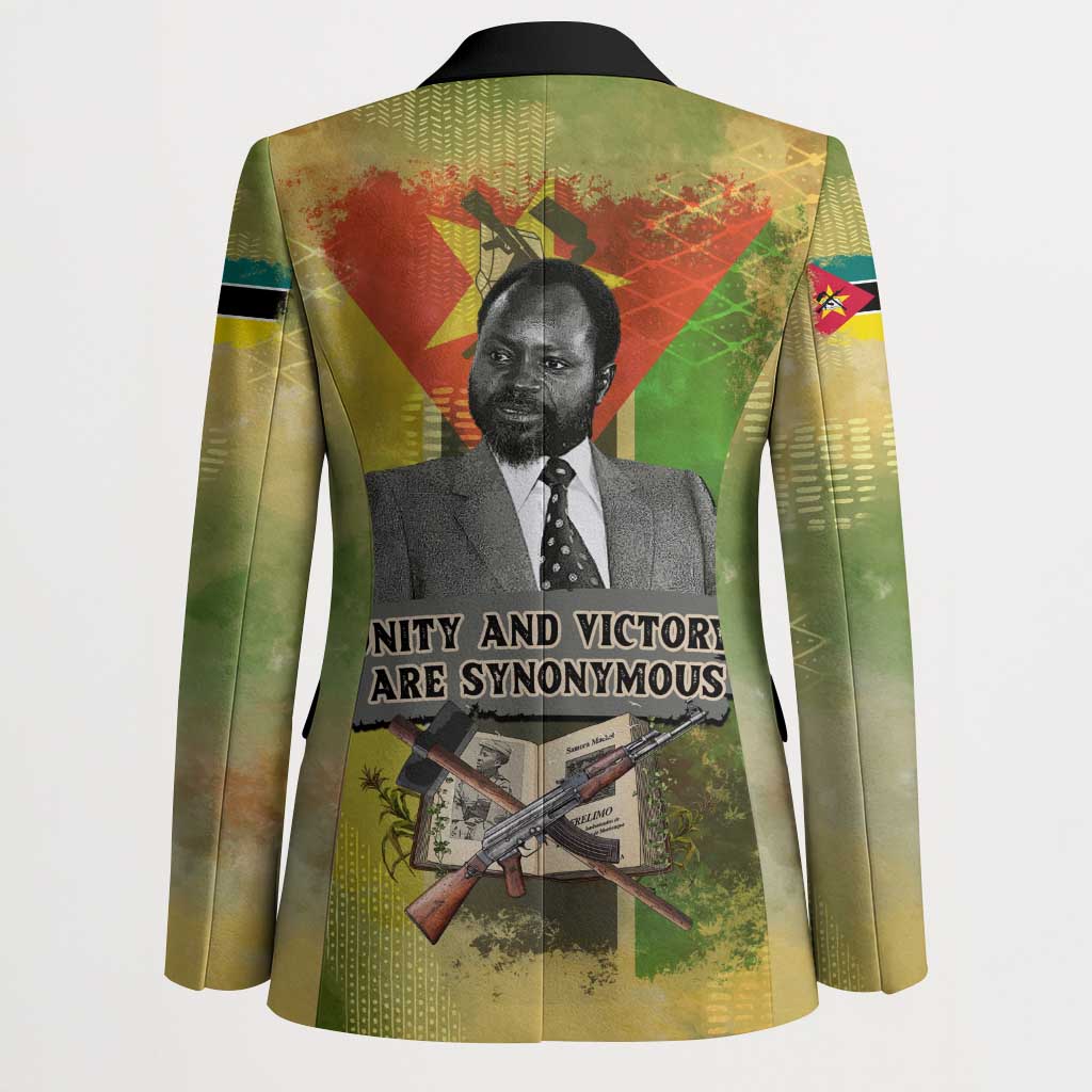Samora Machel Blazer Mozambique Flag Unity and Victory Quote Liberation Struggle - African Freedom Tribute - Wonder Print Shop