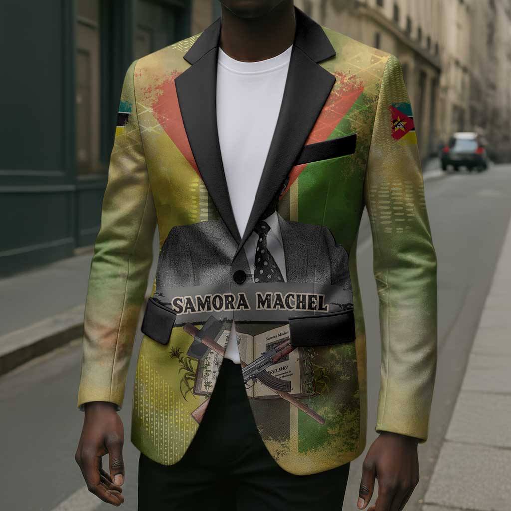 Samora Machel Blazer Mozambique Flag Unity and Victory Quote Liberation Struggle - African Freedom Tribute - Wonder Print Shop