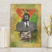 Samora Machel Canvas Wall Art Mozambique Flag Unity and Victory Quote Liberation Struggle - African Freedom Tribute - Wonder Print Shop
