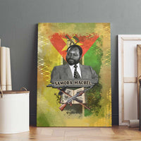 Samora Machel Canvas Wall Art Mozambique Flag Unity and Victory Quote Liberation Struggle - African Freedom Tribute - Wonder Print Shop