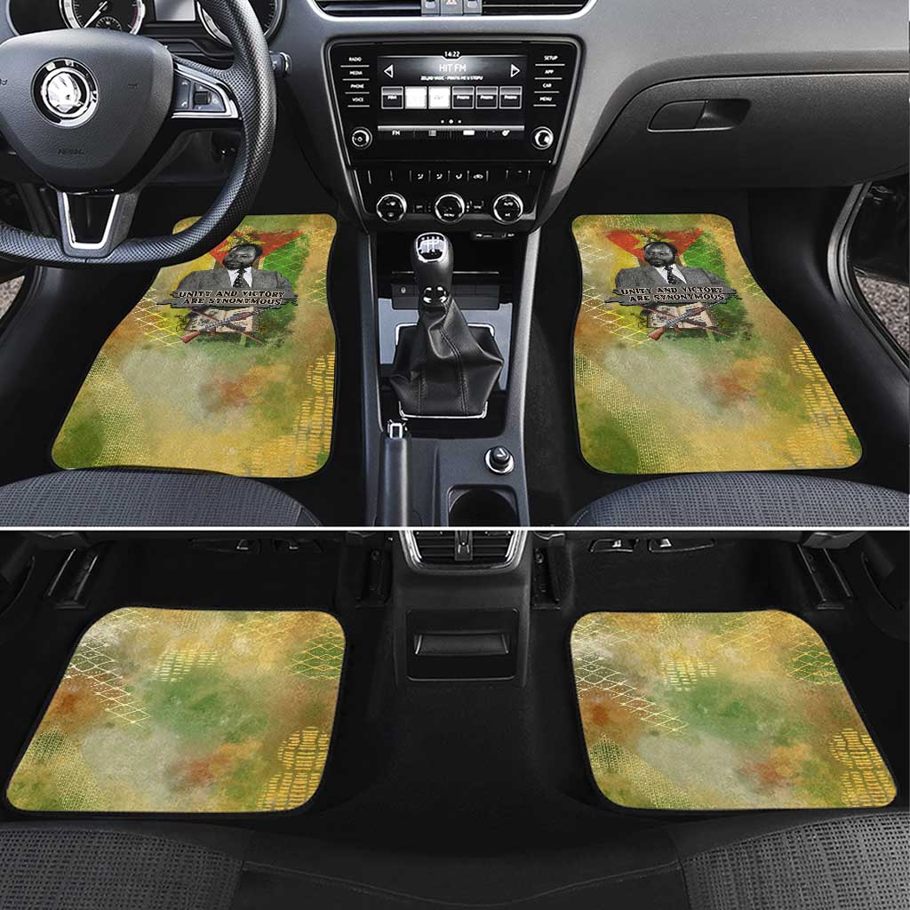 Samora Machel Car Mats Mozambique Flag Unity and Victory Quote Liberation Struggle - African Freedom Tribute - Wonder Print Shop